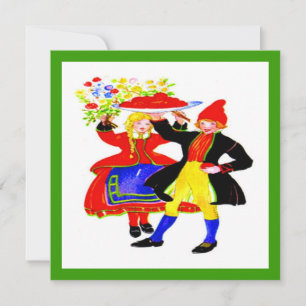 Cartão De Festividades Farinha de férias holandesa