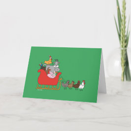 Cartão De Festividades Farm Christmas Greeting Card