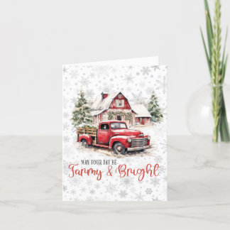 Cartão De Festividades Farmy Christmas