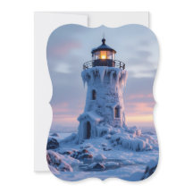 Farol coberto de gelo