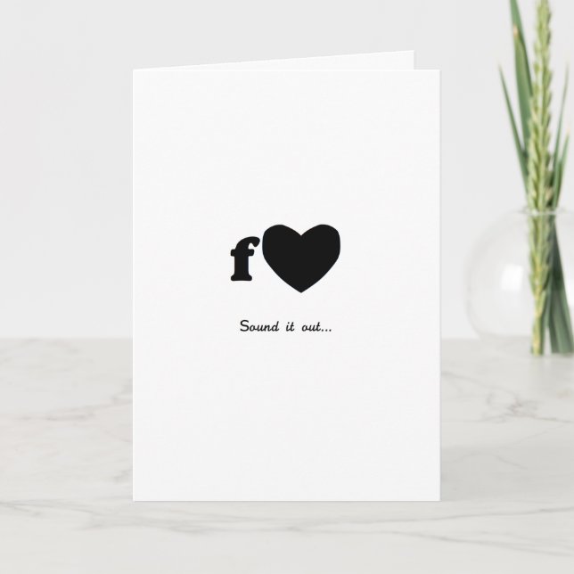 Cartão De Festividades Fart Valentine (Frente)