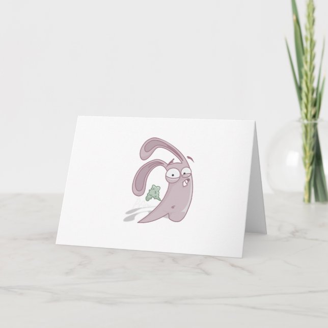 Cartão De Festividades Farting Bunny (Frente)