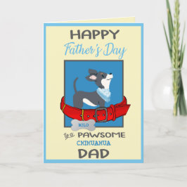 Cartão De Festividades Fathers Day Custom Card from Your Chihuahua
