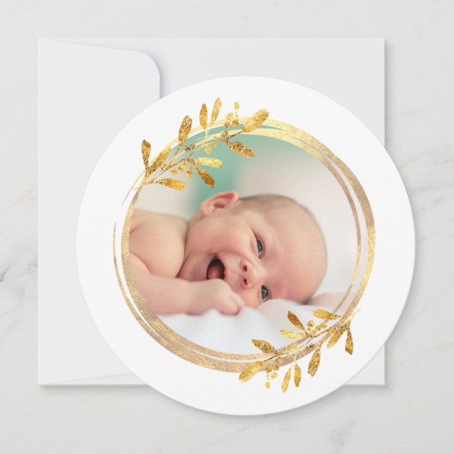 Cartão De Festividades faux foil verde quadro Feliz Natal (Frente)