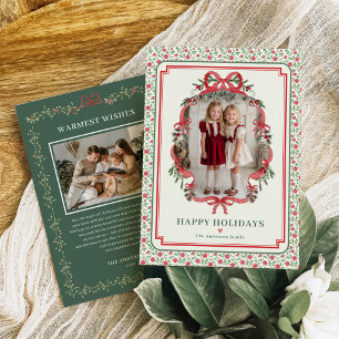 Cartão De Festividades Fazenda de Arco Vermelho Charme Natal Foto