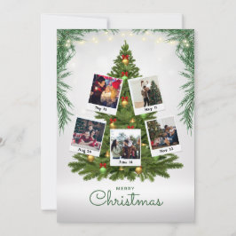 Cartão De Festividades Fazenda de Árvore de Natal da Família Russa