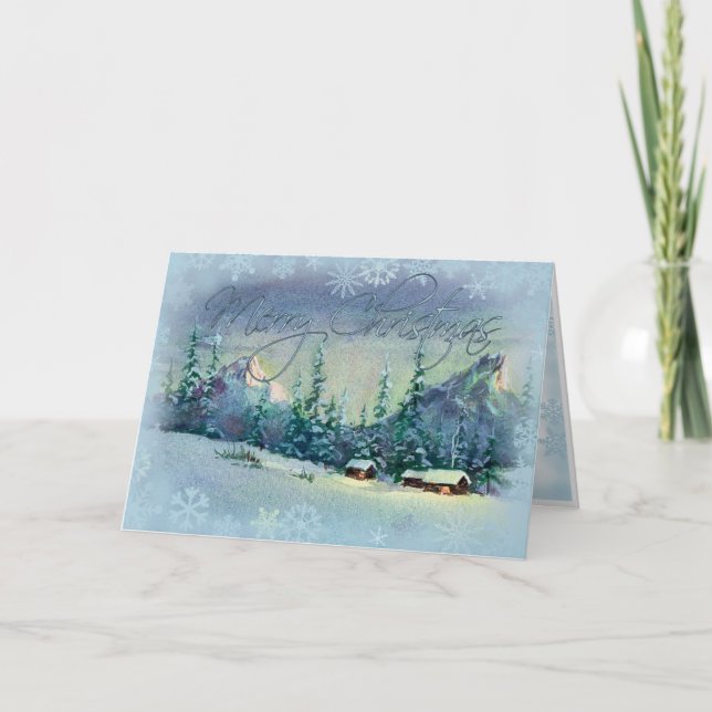 Cartão De Festividades FAZENDA de NATAL por SHARON SHARPE (Frente)