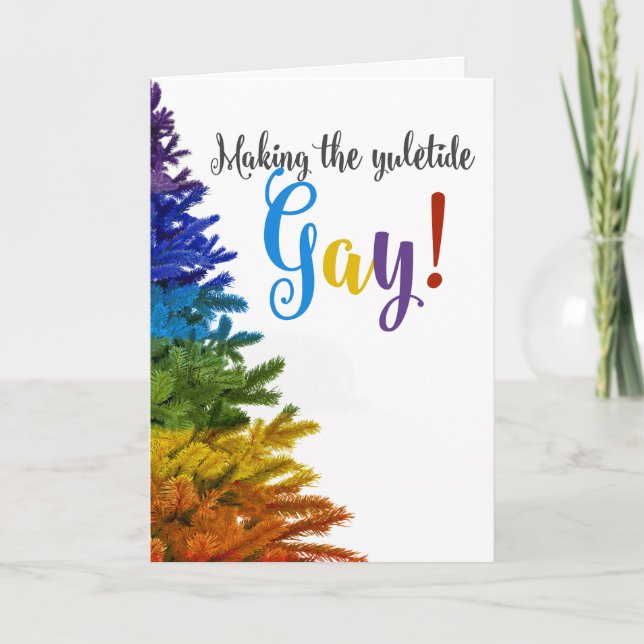 Cartão De Festividades Fazer do Gay Yuletide! (Frente)
