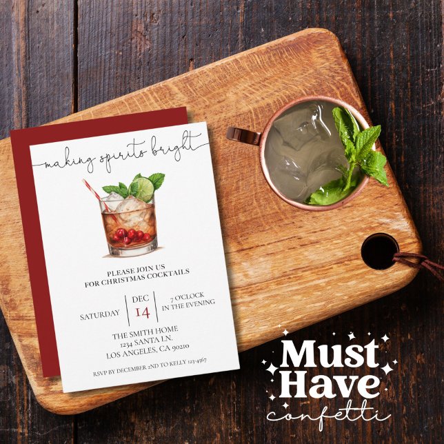 Cartão De Festividades Fazer Espíritos Brilhantes do Natal (Criador carregado)