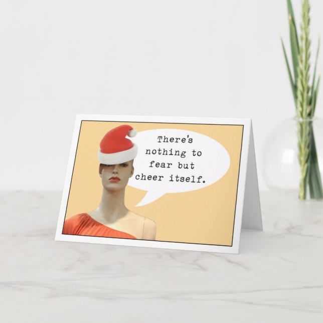 Cartão De Festividades Fear of Cheer (Frente)