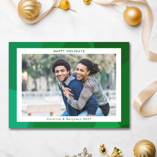 Cartão De Festividades Félicias Festivas Foto Nomes Ano Moderno Negrito