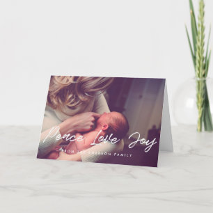 Cartão De Festividades Felicidade Amor Alegria Foto Moderna Inspiradora
