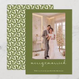 Cartão De Festividades Felicidade e Casados Recém-Casados Foto Personaliz