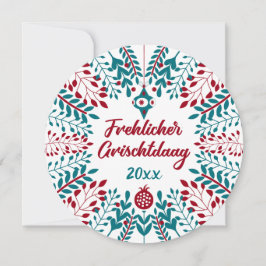Cartão De Festividades Felicidade no Grischtdaag, Natal em Pennsylvania D