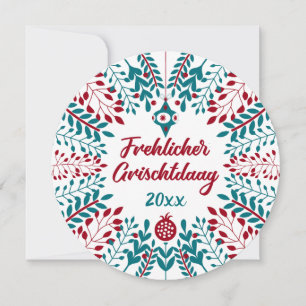 Cartão De Festividades Felicidade no Grischtdaag, Natal em Pennsylvania D