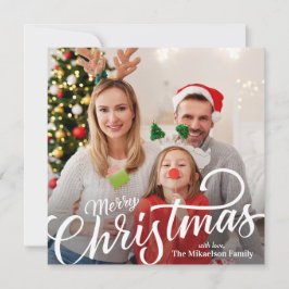 Cartão De Festividades Felicidade Simples Foto Natal