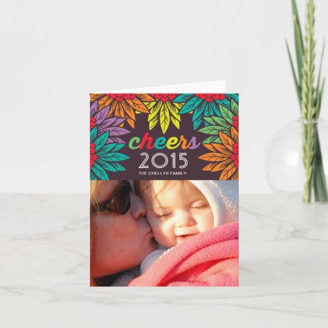 Cartão De Festividades felicidades (Frente)