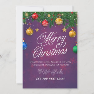 Cartão De Festividades Felicidades Felizes E Feliz Natal