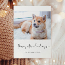 Felicidades Minimalistas de Natal para Cachorro