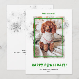 Cartão De Festividades Felicidades Natal Alegre PAWlidays Festa Foto de A