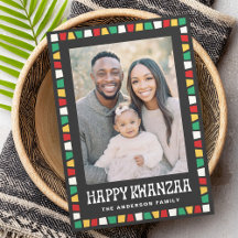 Feliciz Natal Kwanzaa mosaico vermelho verde amare