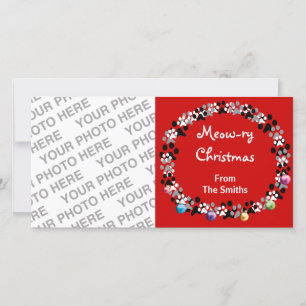 Cartão De Festividades Felino Natal