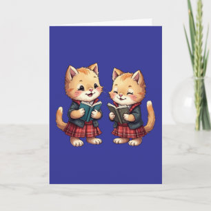 Cartão De Festividades Felinos Poetófilos da Escócia