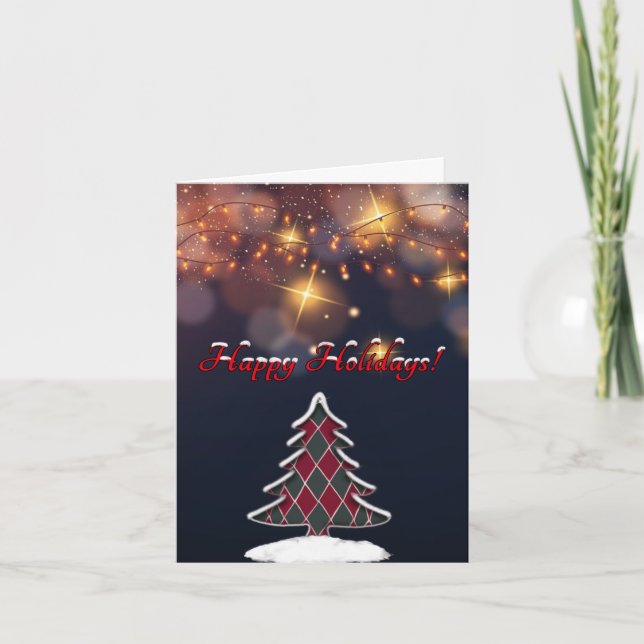 Cartão De Festividades Feliz (Frente)