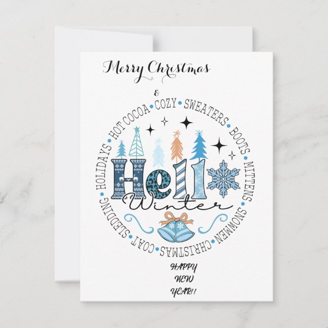 Cartão De Festividades Feliz (Frente)