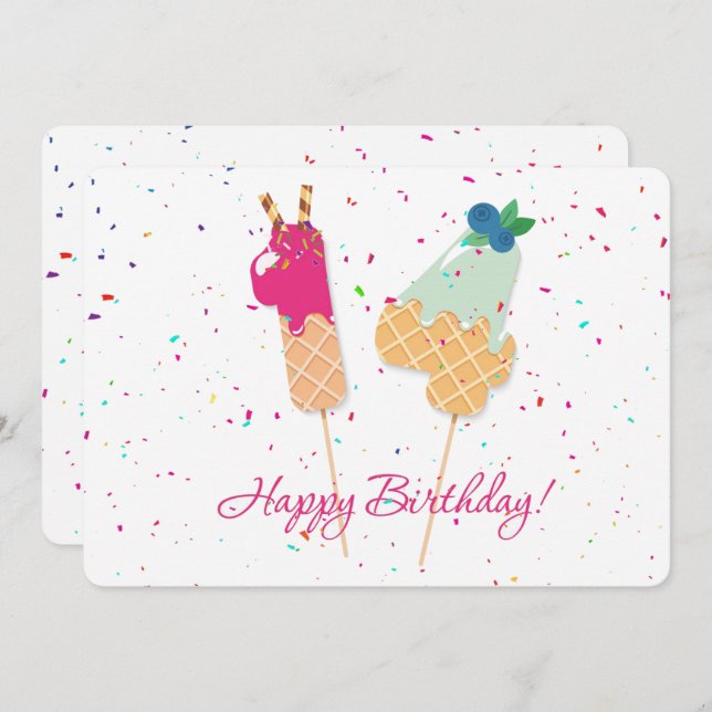 Cartão De Festividades Feliz 14 Birthday (Frente/Verso)