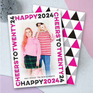 Cartão De Festividades Feliz 2025 Bloqueia Tipografia de Frame Foto do An