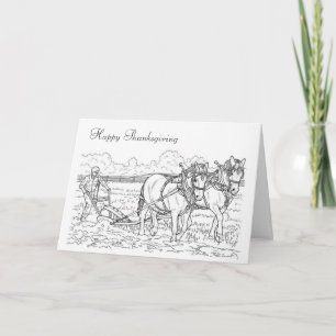 Cartão De Festividades Feliz Ação de Graças!