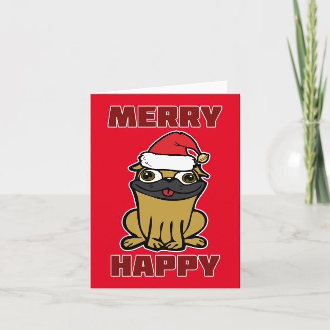 Cartão De Festividades Feliz Alegre! (Frente)