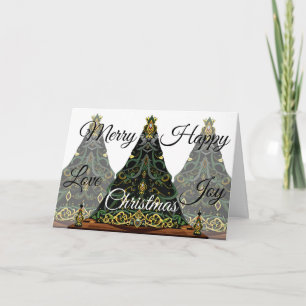 Cartão De Festividades Feliz Amor Alegria Natal
