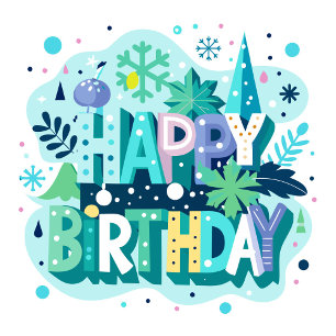 Cartão De Festividades Feliz Aniversário 