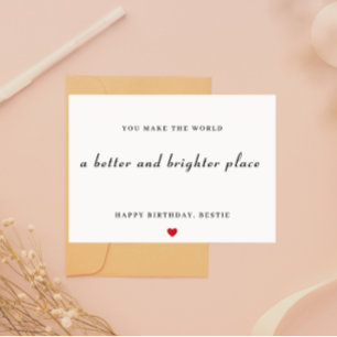 Cartão De Festividades Feliz Aniversário Bestie Card
