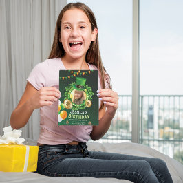 Cartão De Festividades Feliz aniversário de 6 anos, Dia de São Patrício 