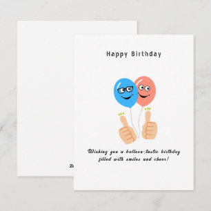 Cartão De Festividades Feliz aniversário Desejando seu aniversário bálsam