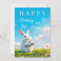 Feliz Aniversário e Coelho de Páscoa
