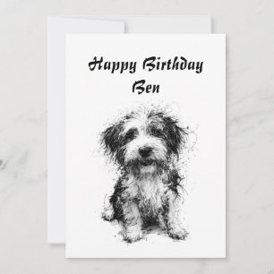 Cartão De Festividades Feliz aniversário engraçado para animais de estima