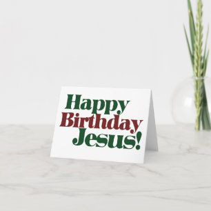Cartão De Festividades Feliz aniversário Jesus é Natal