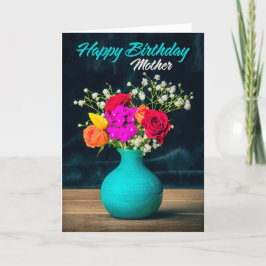 Cartão De Festividades Feliz Aniversário Mãe Belo Convênio da Flor