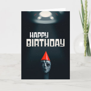 Cartão De Festividades Feliz Aniversário para qualquer Alienígena do Part
