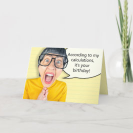 Cartão De Festividades Feliz Aniversário Para Qualquer Mulher Nerd Engraç
