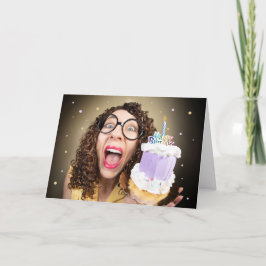 Cartão De Festividades Feliz Aniversário Para Qualquer Nerd Engraçado Lad