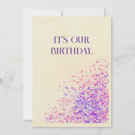 Cartão De Festividades Feliz aniversário Twin