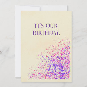 Cartão De Festividades Feliz aniversário Twin