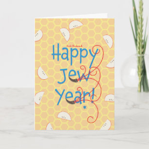 Cartão De Festividades Feliz Ano Judeu Rosh Hashaná