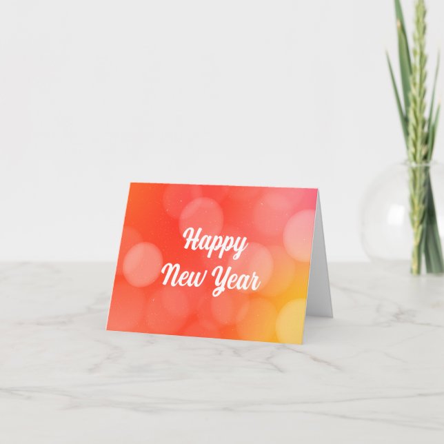 Cartão De Festividades Feliz Ano Novo (Frente)