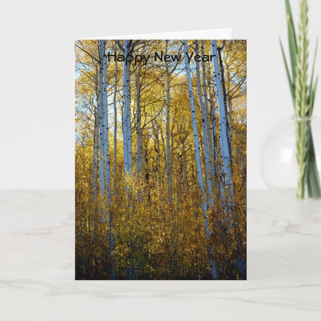 Cartão De Festividades Feliz Ano Novo (Frente)